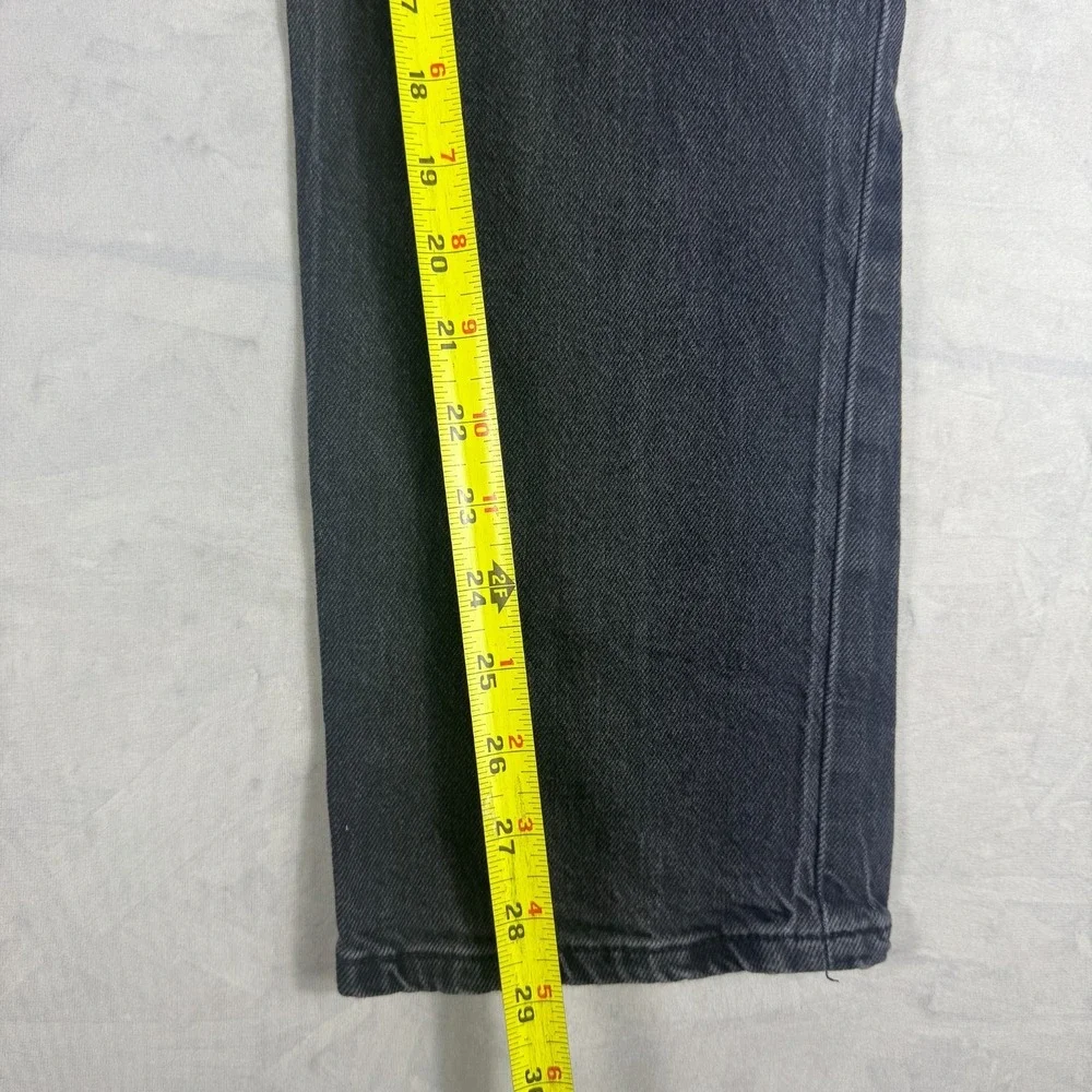 Aeropostale Womens Ankle Jeans Dark Gray Denim Mid-Rise Straight Leg‎ 6 Regular